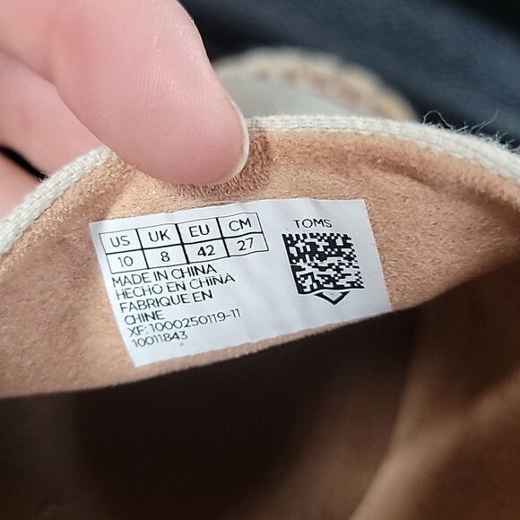 TOMS MONICA NATURAL WEDGE HEEL, SIZE 10 - Picture 6 of 13